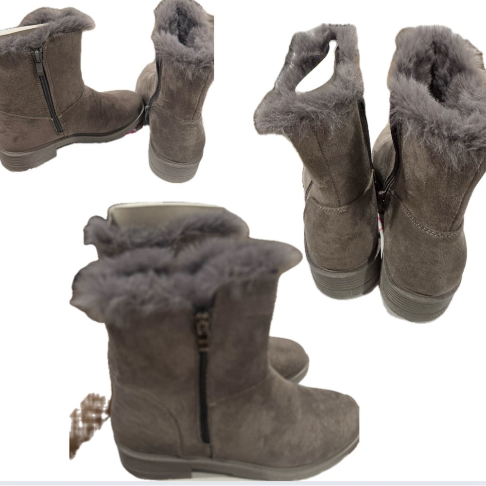 Winter Grey Ankle Boots